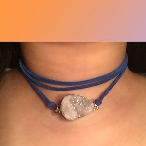 geode choker/bracelet wrap